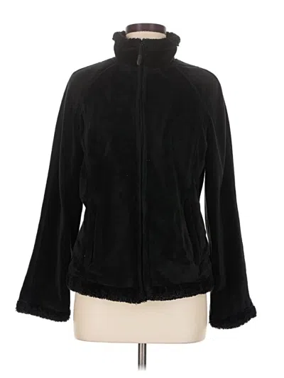 Pre-owned Green Tea Faux Fur Jacket In Black