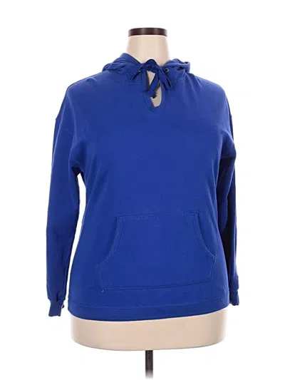 Pre-owned Green Tea Pullover Hoodie In Blue