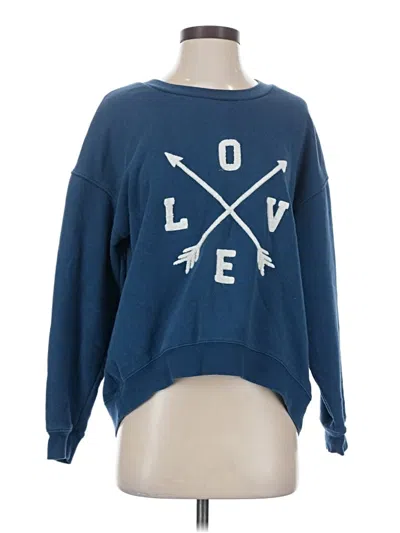 Pre-owned Green Tea Pullover Sweater In Blue