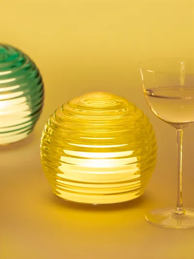 Green Wolf Lighting Curve Hand-blown Murano Glass Portable Table Light