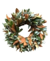 Greenishblu Fresh Magnolia And Seeded Eucalyptus Wreath In Open Misce