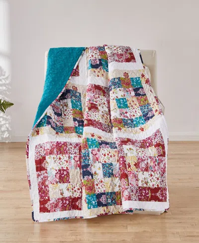 Greenland Home Fashions Cotton Reversible Quilted Throw, 50" X 60"