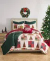 Greenland Home Fashions Deck The Halls Holiday 3-pc. Quilt Set, King In Red