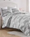 Greenland Home Fashions Dover Reversible Matelasse 2-pc. Coverlet Set, Twin In Harbor Gray
