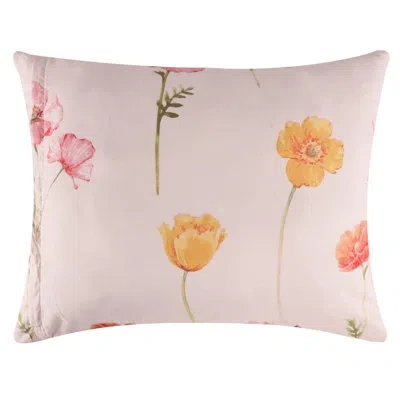 Greenland Home Fashions Greenland Home Fasions Breeze Blush Standard Sham, 20x26 In Multi