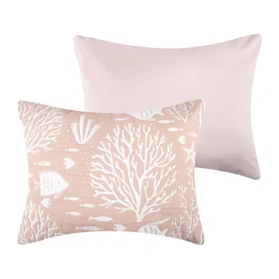Greenland Home Fashions Greenland Home Fasions Marina Blush Standard Sham, 20x26 In Pink