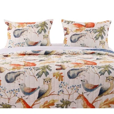 Greenland Home Fashions Greenland Home Fasions Willow Natural Standard Sham, 20x26 In Multi