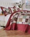 Greenland Home Fashions Greenland Home Oxford Traditional Plaid Bedspread Sets In Red