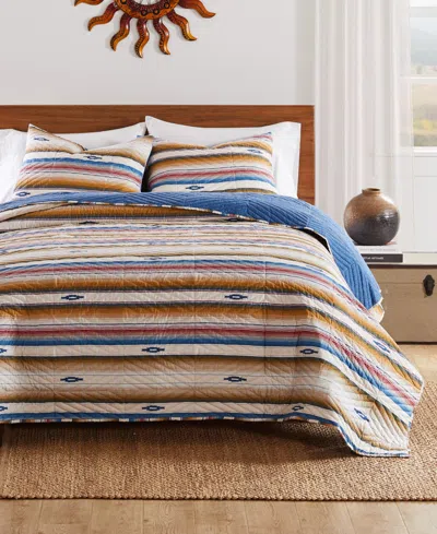 Greenland Home Fashions Painted Desert Southwestern 2-pc. Quilt Set, Twin/twin Xl In Sapphire