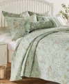 Greenland Home Fashions Olivia Garden Toile 2-pc. Quilt Set, Twin In Mint