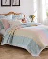 Greenland Home Fashions Ruffled Shabby Chic 2-pc. Quilt Set, Twin In Pastel