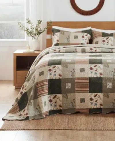 Greenland Home Fashions Sedona Desert Beauty Bedspread Set In Gray