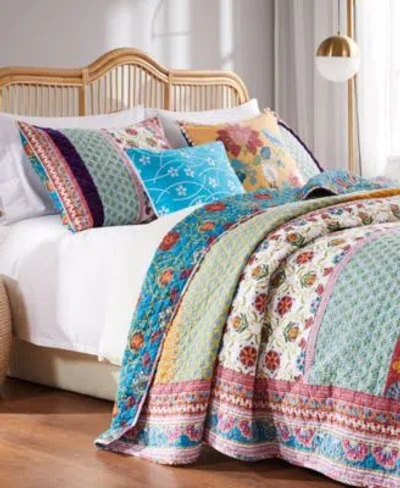 Greenland Home Fashions Thalia Quilt Sets In Blue