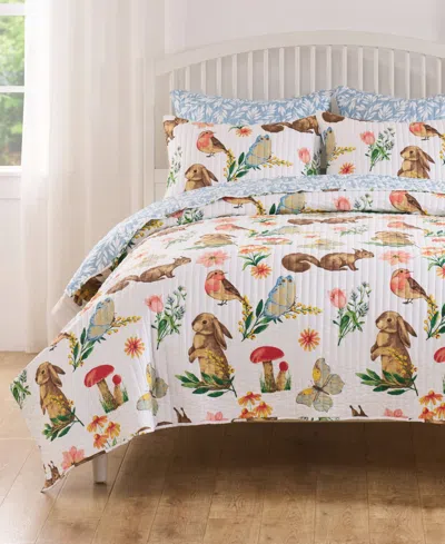 Greenland Home Fashions Willow Spring Garden 2-pc. Quilt Set, Twin/twin Xl In White