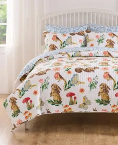 Greenland Home Fashions Willow Spring Garden 3 Pc. Quilt Sets In White