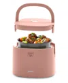 Greenlife 20 oz Healthy Electric Lunch Box In Dusty Rose