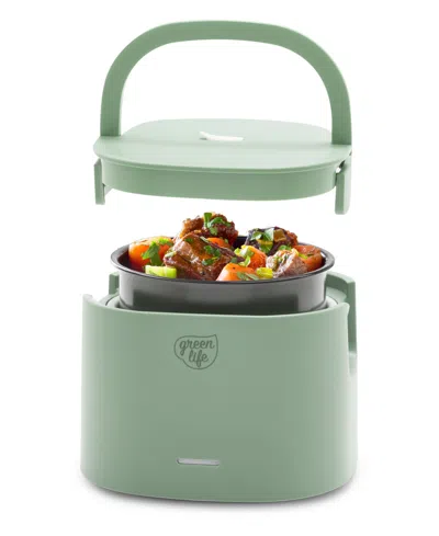Greenlife 20 oz Healthy Electric Lunch Box In Taupe