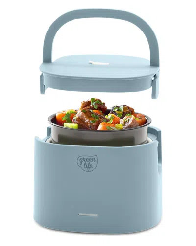 Greenlife 20 oz Healthy Electric Lunch Box In Blue Haze