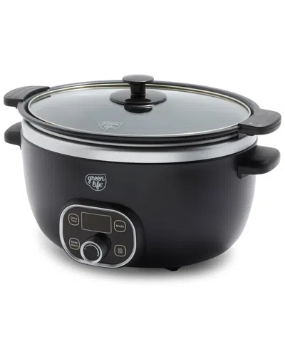 Greenlife 6qt Slow Cooker In Black