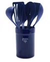Greenlife 7pc Utensil Set With Crock In Purple