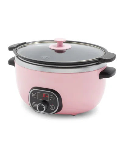 Greenlife Cook Duo Healthy 6qt Ceramic Nonstick Slow Cooker In Pink