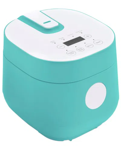 Greenlife Go Grains Rice & Grains Cooker With Measuring Cup & Spatula In Blue