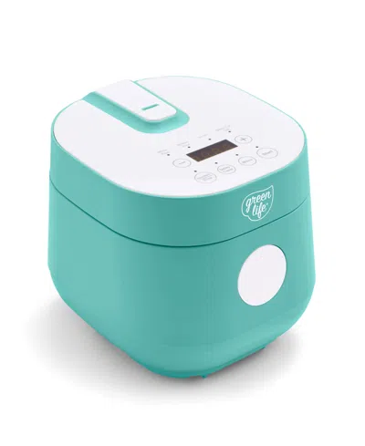Greenlife Healthy Ceramic Nonstick Rice And Grains Cooker In Turquoise