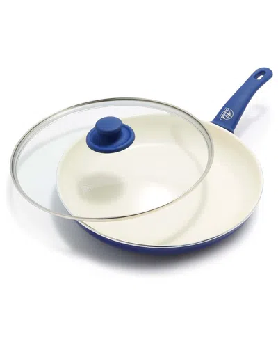 Greenlife Soft Grip Healthy Ceramic Nonstick 12in Frying Pan Skillet With Lid In Neutral