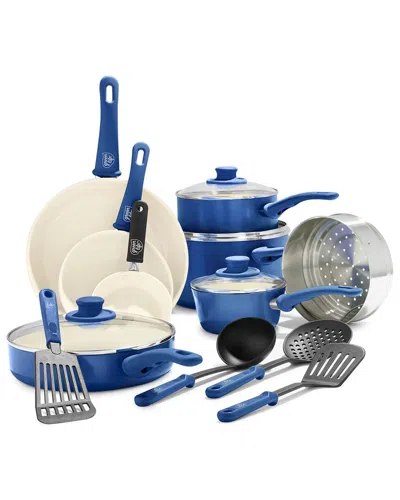 Greenlife Soft Grip Healthy Ceramic Nonstick 16pc Kitchen Cookware Set In Animal Print