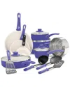 Greenlife Soft Grip Healthy Ceramic Nonstick 16pc Kitchen Cookware Set