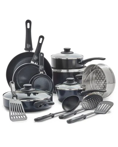 Greenlife Soft Grip Healthy Ceramic Nonstick 16pc Kitchen Cookware Set In Brown