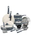 Greenlife Soft Grip Healthy Ceramic Nonstick 16pc Kitchen Cookware Set