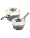 Greenlife Soft Grip Healthy Ceramic Nonstick 1qt & 2qt Saucepan Set
