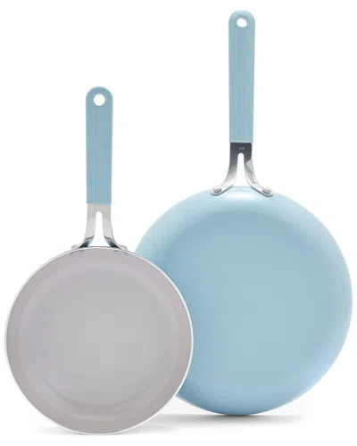 Greenlife Tf Dnu  Dream 8in & 10in Fry Pan Set In Blue