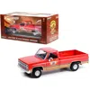 Greenlight 1-18 Diecast 1982 Gmc K-2500 Sierra Grande Wideside Pickup Truck Model Car With Trailer Hitch Red Bu