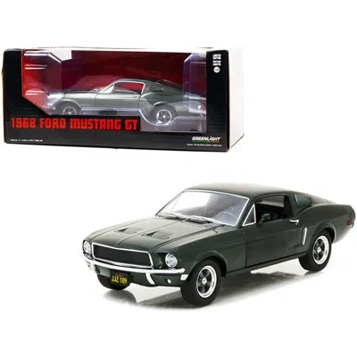 Greenlight 1-24 Scale 1968 Ford Mustang Gt Fastback Highland Diecast Model Car, Metallic Green