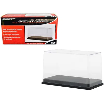 Greenlight 1-64 Scale Tall Acrylic Collectible Display Show Case For Model Cars With Black Plastic Base