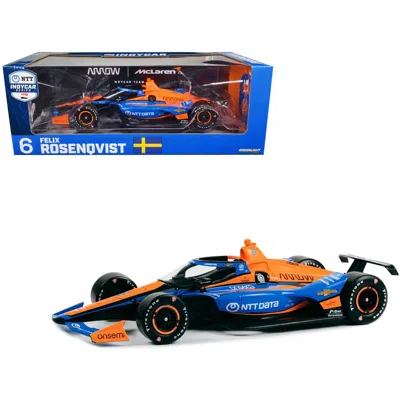 Greenlight 1 To 18 Scale Dallara Indycar No.6 Felix Rosenqvist Ntt Data Arrow Mclaren Ntt Indycar Series 2023 D