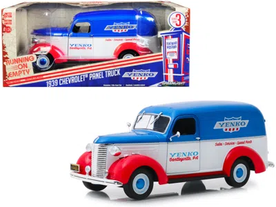 Greenlight 1939 Chevrolet Panel Truck "yenko Sales And Service" "running On Empty" Series 3 1/24 Diecast Model