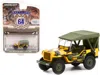 Greenlight 1943 Willys Mb Jeep Yellow And Black With Green Top "follow Me" U. S. Army "battalion 64" Release 1