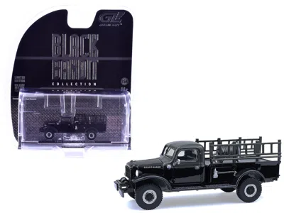 Greenlight 1946 Dodge Power Wagon Fire Truck Black "black Bandit" Series 30 1/64 Diecast Model Car By Greenligh
