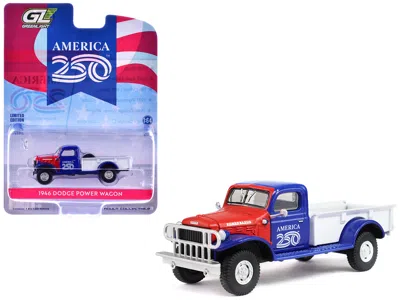 Greenlight 1946 Dodge Power Wagon Pickup Truck Red White And Blue "america 250 Edition" "anniversary Collection