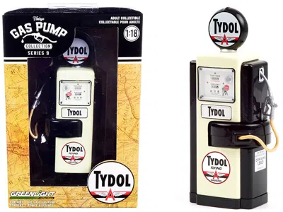 Greenlight 1948 Wayne 100-a Gas Pump "tydol Flying Gasoline" Black And Cream "vintage Gas Pumps" Series 9 1/18