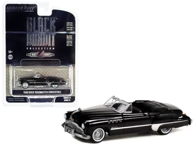 Greenlight 1949 Buick Roadmaster Convertible Black Metallic "black Bandit" Series 27 1/64 Diecast Model Car By