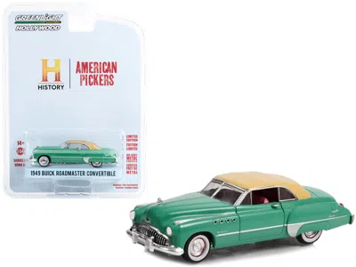 Greenlight 1949 Buick Roadmaster Convertible Green With Tan Soft Top "american Pickers" (2010-current) Tv Serie