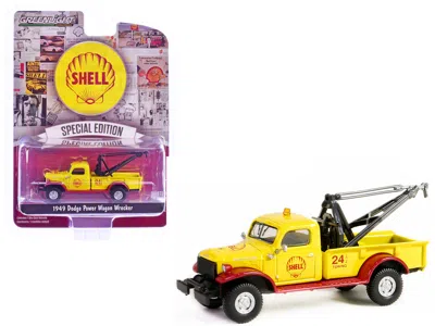 Greenlight 1949 Dodge Power Wagon Wrecker Tow Truck "shell Oil" Yellow And Red "shell Oil Special Edition" Seri In Multi