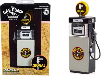 Greenlight 1951 Wayne 505 Gas Pump "signal Gasoline" Black And Gray "vintage Gas Pumps" Series 10 1/18 Diecast