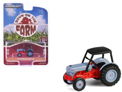 Greenlight 1952 Ford 8n Tractor Red And Gray With Black Canopy "down On The Farm" Series 10 1/64 Diecast Model  In Multi