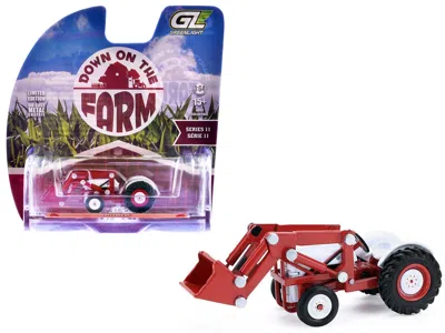 Greenlight 1952 Ford 8n Tractor Red And White "down On The Farm" Series 11 1/64 Diecast Model By