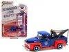 Greenlight 1954 Ford F-100 Tow Truck With Drop-in Tow Hook "standard Oil" Blue And Matt Red "running On Empty"